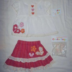 Rare Cute 3 Piece Summer Fun Skort Set